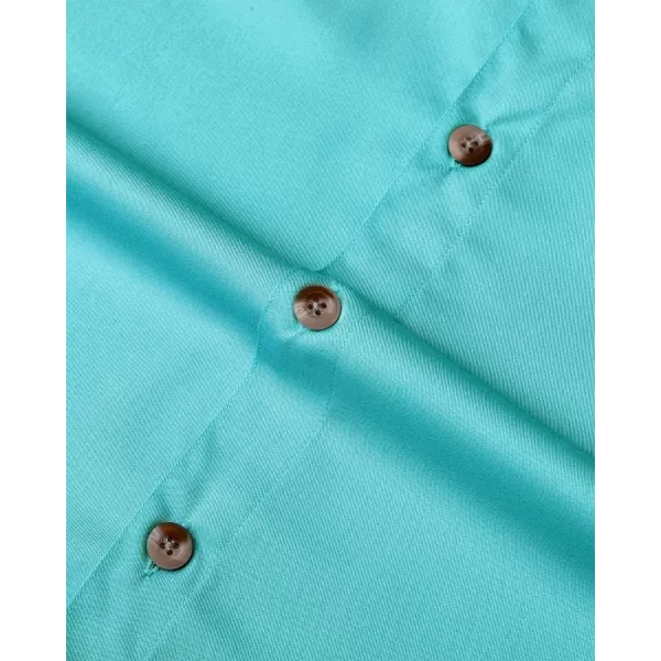 Alimens &amp; Gentle Short Sleeve Fishing Shirt Wicking Fabric Sun Protection Casual Button Down Shirts