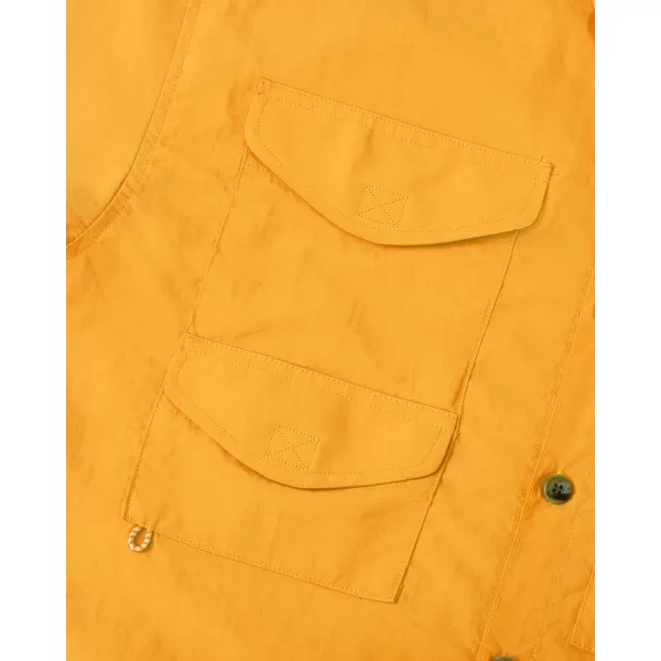 Alimens &amp; Gentle Short Sleeve Fishing Shirt Wicking Fabric Sun Protection Casual Button Down Shirts