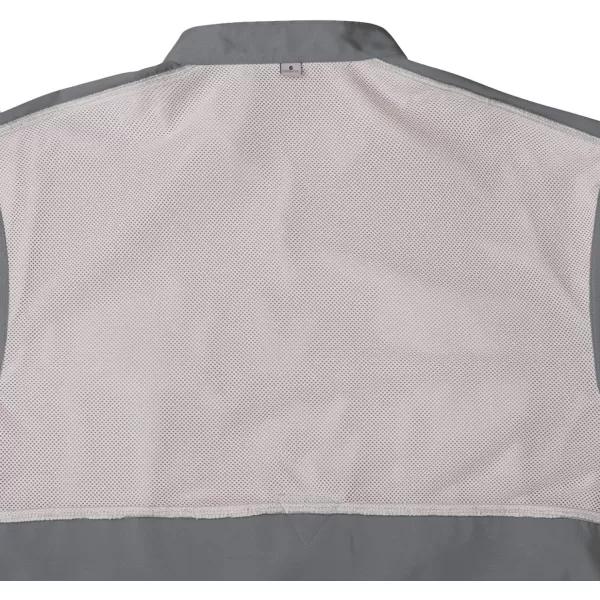 Alimens &amp; Gentle Short Sleeve Fishing Shirt Wicking Fabric Sun Protection Casual Button Down Shirts