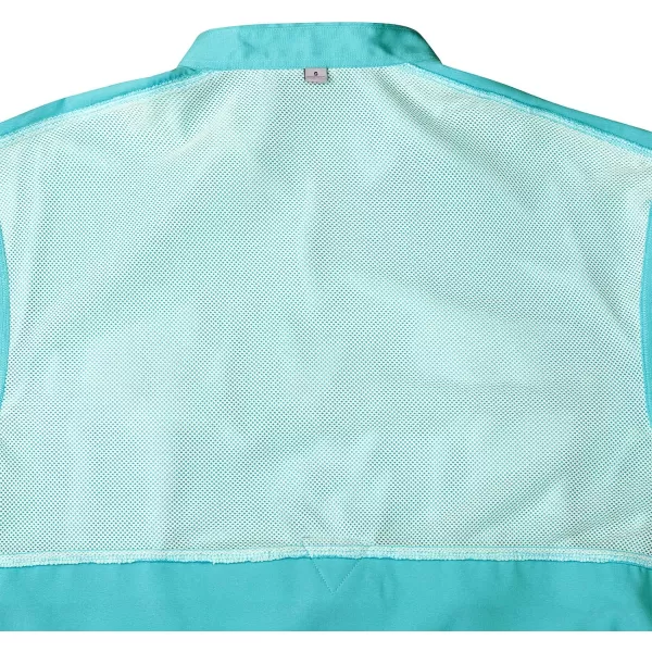Alimens &amp; Gentle Short Sleeve Fishing Shirt Wicking Fabric Sun Protection Casual Button Down Shirts