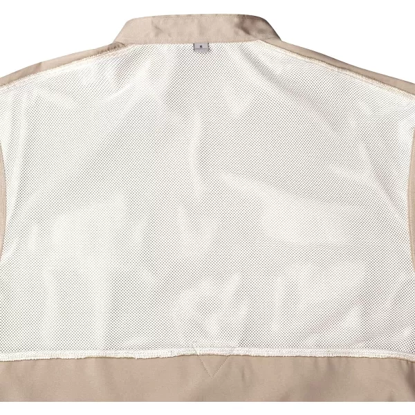 Alimens &amp; Gentle Short Sleeve Fishing Shirt Wicking Fabric Sun Protection Casual Button Down Shirts