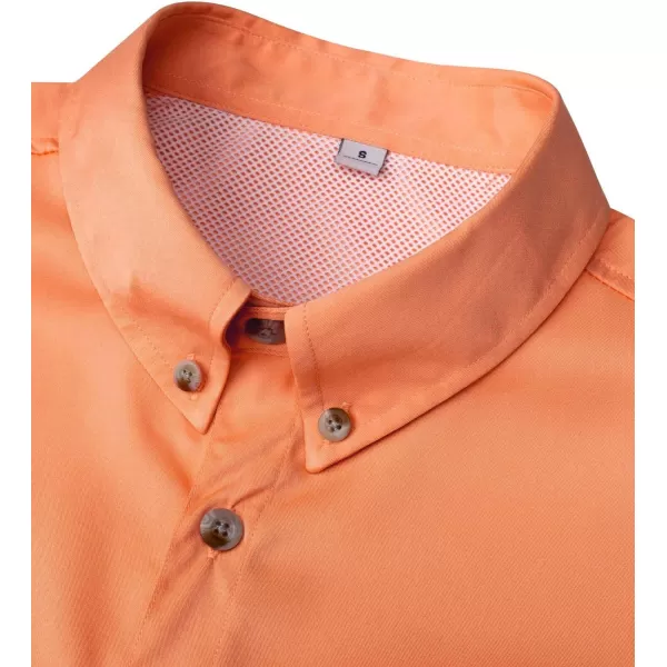 Alimens &amp; Gentle Short Sleeve Fishing Shirt Wicking Fabric Sun Protection Casual Button Down Shirts