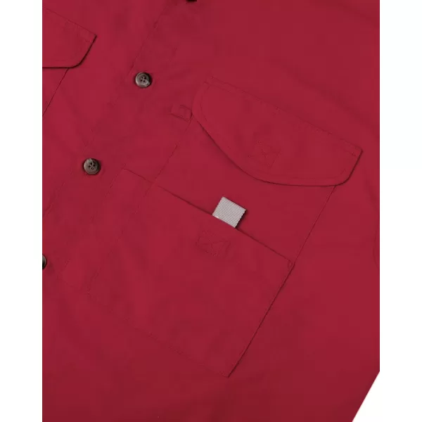 Alimens &amp; Gentle Short Sleeve Fishing Shirt Wicking Fabric Sun Protection Casual Button Down Shirts