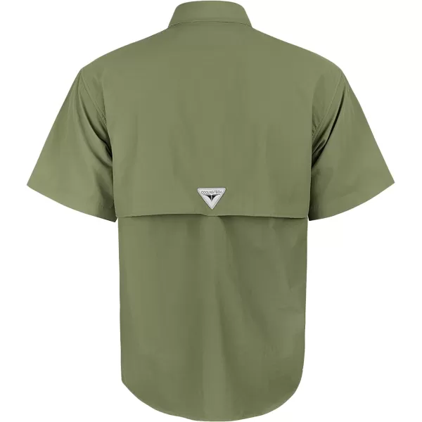 Alimens &amp; Gentle Short Sleeve Fishing Shirt Wicking Fabric Sun Protection Casual Button Down Shirts