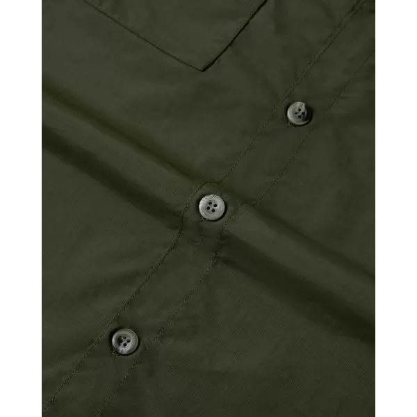 Alimens &amp; Gentle Short Sleeve Fishing Shirt Wicking Fabric Sun Protection Casual Button Down Shirts