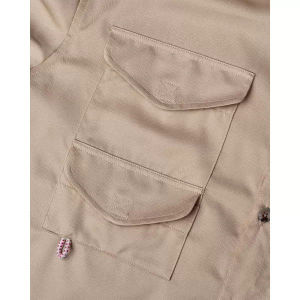 Alimens &amp; Gentle Short Sleeve Fishing Shirt Wicking Fabric Sun Protection Casual Button Down Shirts
