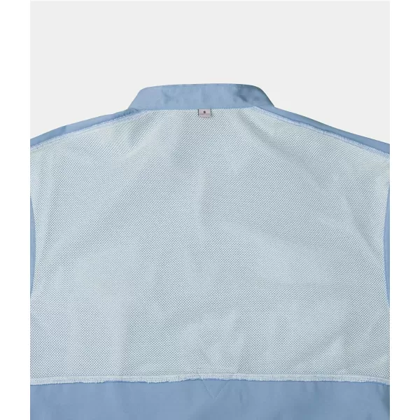 Alimens &amp; Gentle Short Sleeve Fishing Shirt Wicking Fabric Sun Protection Casual Button Down Shirts
