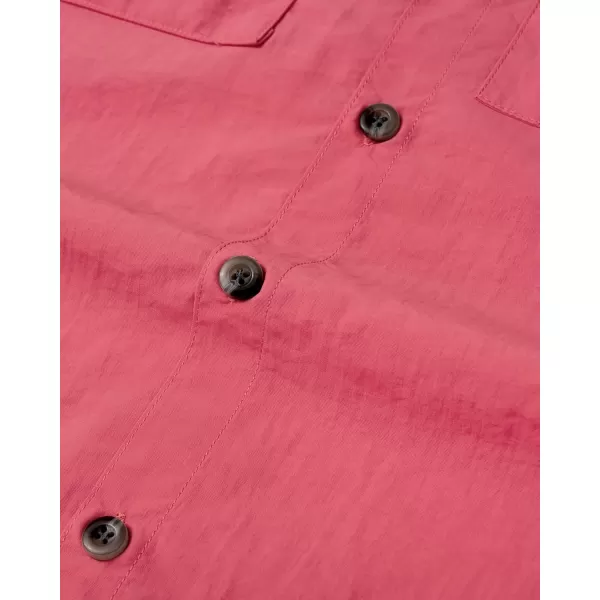 Alimens &amp; Gentle Short Sleeve Fishing Shirt Wicking Fabric Sun Protection Casual Button Down Shirts