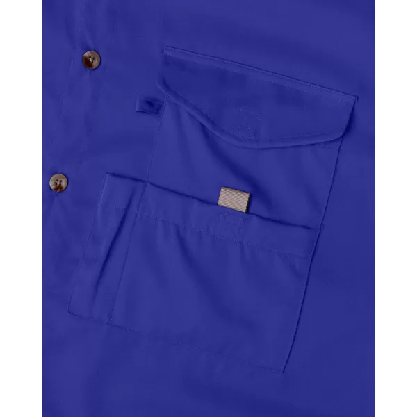 Alimens &amp; Gentle Short Sleeve Fishing Shirt Wicking Fabric Sun Protection Casual Button Down Shirts