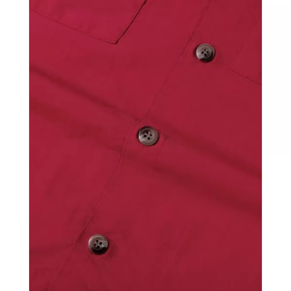 Alimens &amp; Gentle Short Sleeve Fishing Shirt Wicking Fabric Sun Protection Casual Button Down Shirts