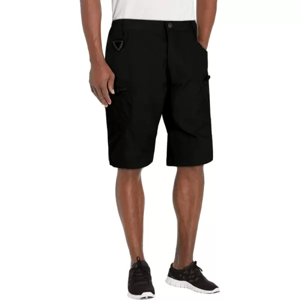 Alimens &amp; Gentle Men's Cargo Short Elastic Waist Multi-Pocket Outdoor Military Tactical Shorts