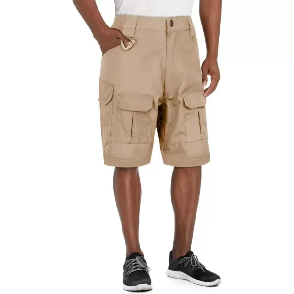 Alimens &amp; Gentle Men's Cargo Short Elastic Waist Multi-Pocket Outdoor Military Tactical Shorts