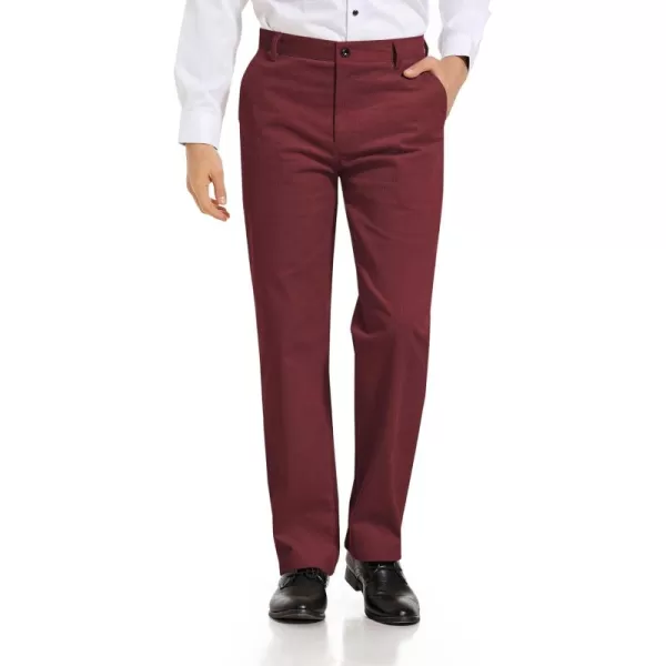 Alimens &amp; Gentle Men's Corduroy Pant Straight Fit Flat-Front Casual Chino Pants