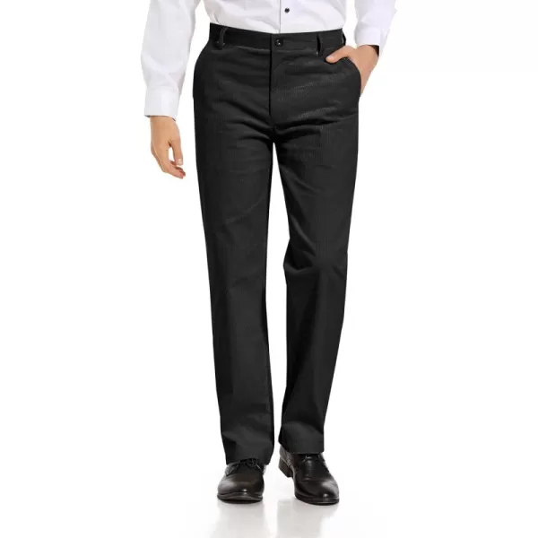 Alimens &amp; Gentle Men's Corduroy Pant Straight Fit Flat-Front Casual Chino Pants