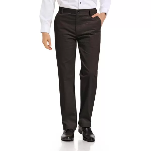 Alimens &amp; Gentle Men's Corduroy Pant Straight Fit Flat-Front Casual Chino Pants