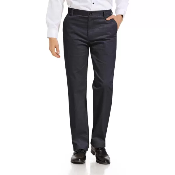 Alimens &amp; Gentle Men's Corduroy Pant Straight Fit Flat-Front Casual Chino Pants