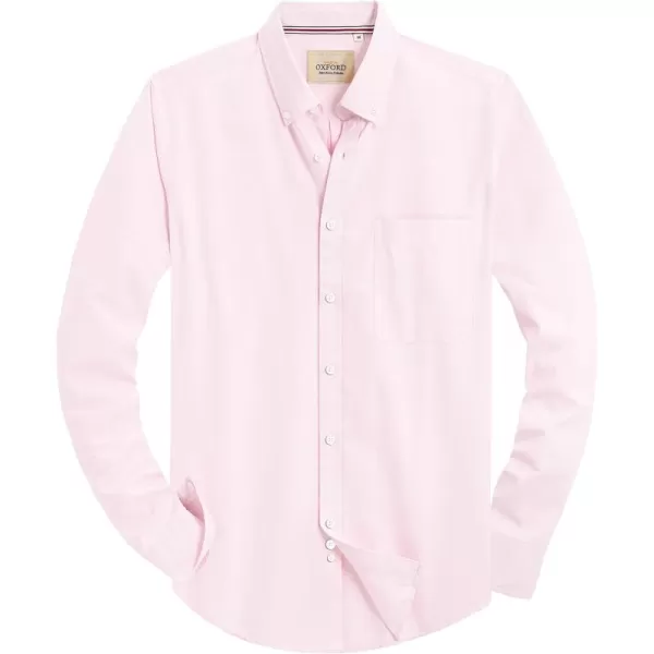 Alimens &amp; Gentle Mens Solid Oxford Shirt Long Sleeve Button Down Shirts with Pocket