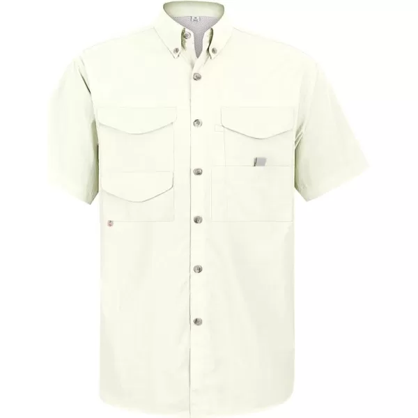 Alimens &amp; Gentle Short Sleeve Fishing Shirt Wicking Fabric Sun Protection Casual Button Down Shirts