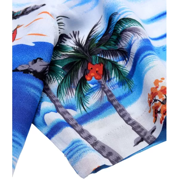 Alimens &amp; Gentle Cotton Regular Fit Short Sleeve Casual Hawaiian Shirt for Men