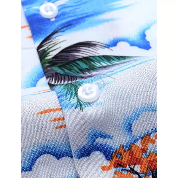 Alimens &amp; Gentle Cotton Regular Fit Short Sleeve Casual Hawaiian Shirt for Men