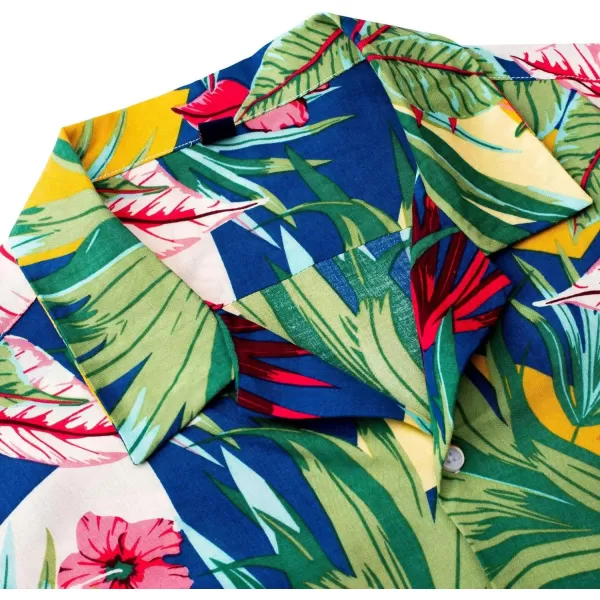 Alimens &amp; Gentle Cotton Regular Fit Short Sleeve Casual Hawaiian Shirt for Men