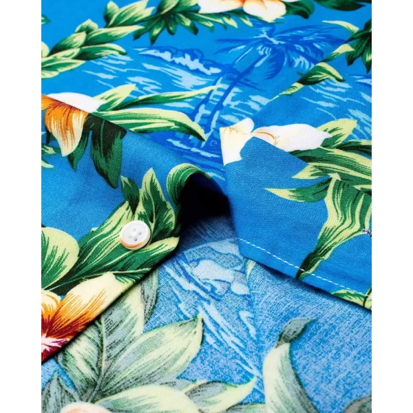 Alimens &amp; Gentle Cotton Regular Fit Short Sleeve Casual Hawaiian Shirt for Men