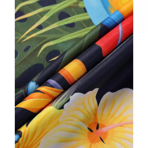 Alimens &amp; Gentle Cotton Regular Fit Short Sleeve Casual Hawaiian Shirt for Men