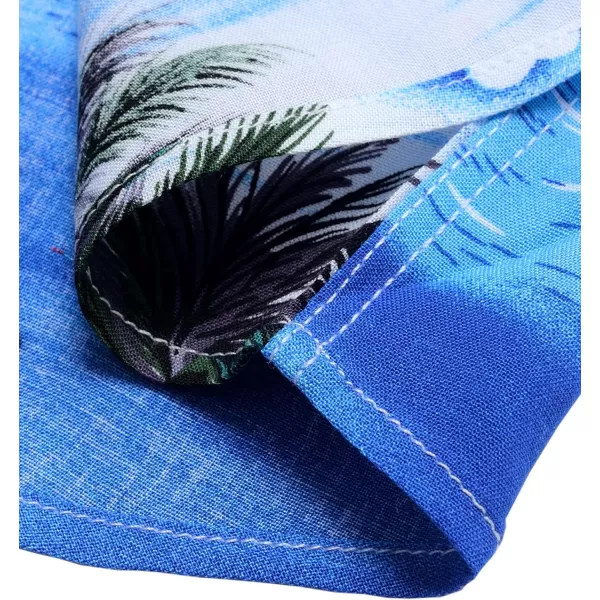 Alimens &amp; Gentle Cotton Regular Fit Short Sleeve Casual Hawaiian Shirt for Men