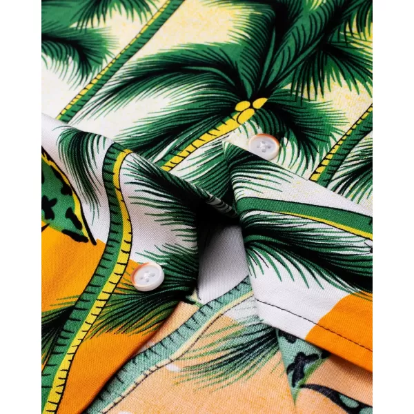 Alimens &amp; Gentle Cotton Regular Fit Short Sleeve Casual Hawaiian Shirt for Men