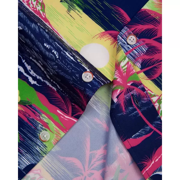 Alimens &amp; Gentle Cotton Regular Fit Short Sleeve Casual Hawaiian Shirt for Men