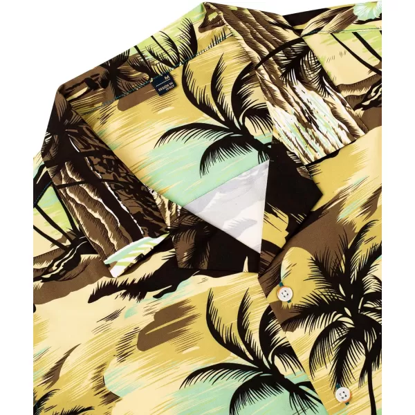Alimens &amp; Gentle Cotton Regular Fit Short Sleeve Casual Hawaiian Shirt for Men
