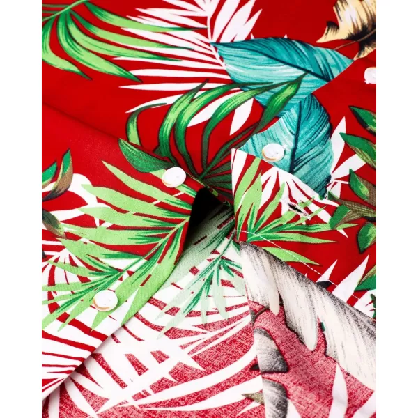 Alimens &amp; Gentle Cotton Regular Fit Short Sleeve Casual Hawaiian Shirt for Men