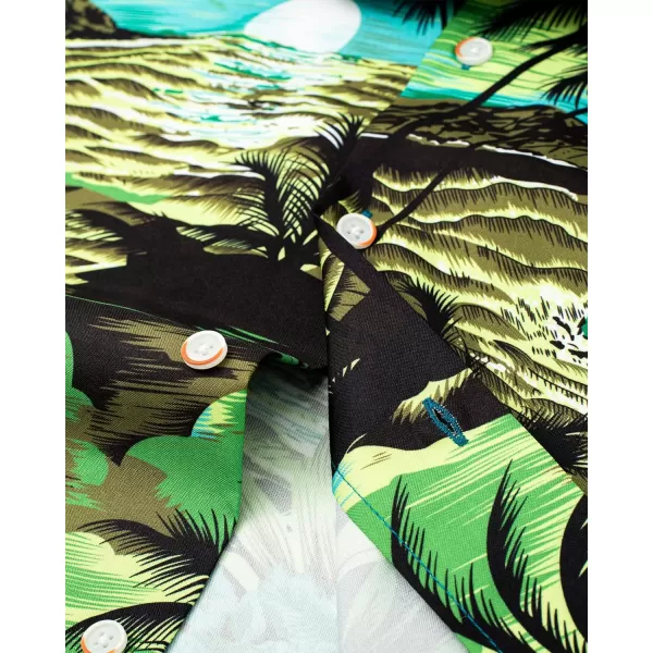 Alimens &amp; Gentle Cotton Regular Fit Short Sleeve Casual Hawaiian Shirt for Men