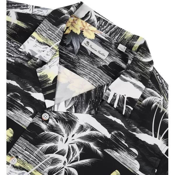 Alimens &amp; Gentle Cotton Regular Fit Short Sleeve Casual Hawaiian Shirt for Men