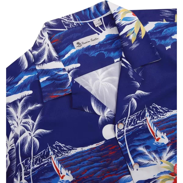 Alimens &amp; Gentle Cotton Regular Fit Short Sleeve Casual Hawaiian Shirt for Men