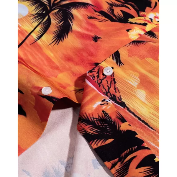 Alimens &amp; Gentle Cotton Regular Fit Short Sleeve Casual Hawaiian Shirt for Men