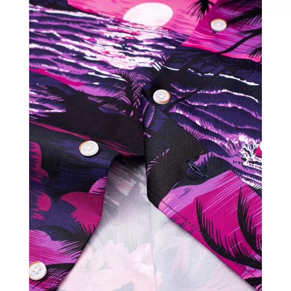 Alimens &amp; Gentle Cotton Regular Fit Short Sleeve Casual Hawaiian Shirt for Men