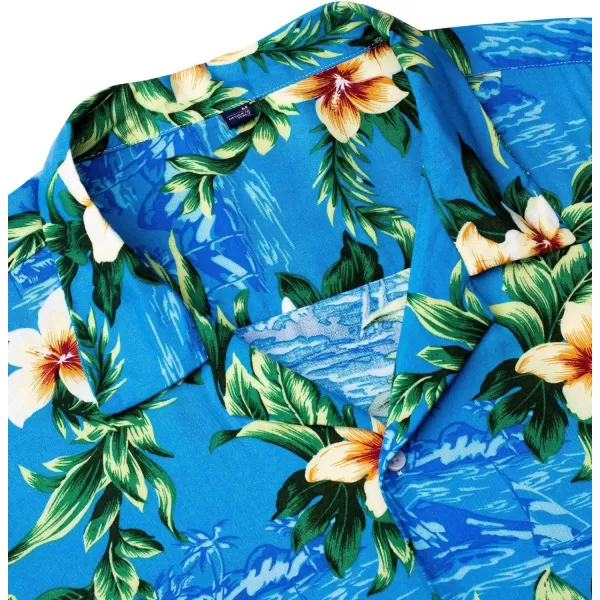 Alimens &amp; Gentle Cotton Regular Fit Short Sleeve Casual Hawaiian Shirt for Men