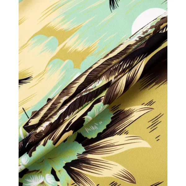 Alimens &amp; Gentle Cotton Regular Fit Short Sleeve Casual Hawaiian Shirt for Men