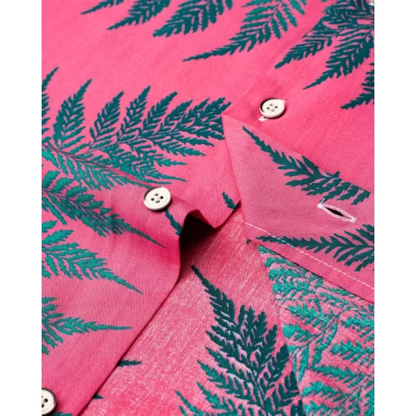 Alimens &amp; Gentle Cotton Regular Fit Short Sleeve Casual Hawaiian Shirt for Men