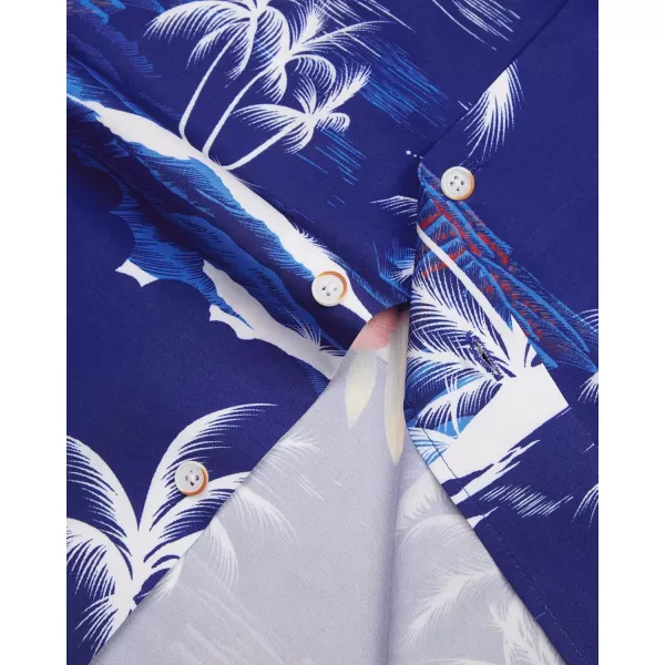 Alimens &amp; Gentle Cotton Regular Fit Short Sleeve Casual Hawaiian Shirt for Men