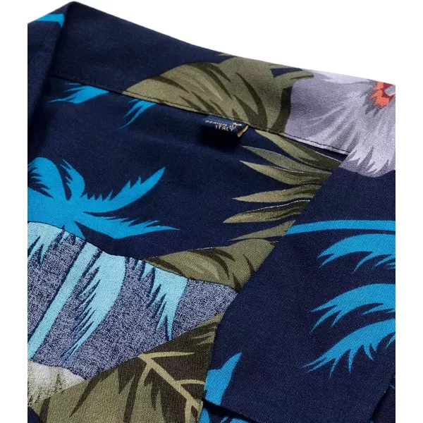 Alimens &amp; Gentle Cotton Regular Fit Short Sleeve Casual Hawaiian Shirt for Men