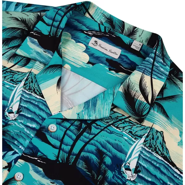 Alimens &amp; Gentle Cotton Regular Fit Short Sleeve Casual Hawaiian Shirt for Men