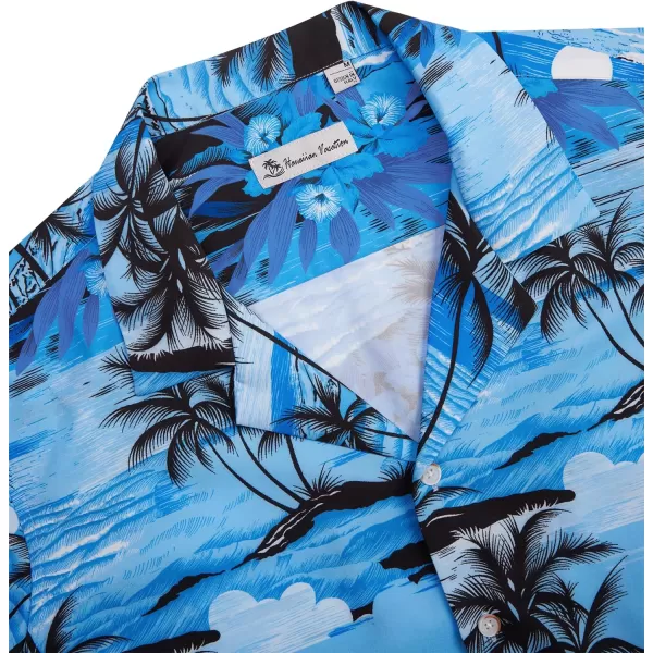 Alimens &amp; Gentle Cotton Regular Fit Short Sleeve Casual Hawaiian Shirt for Men