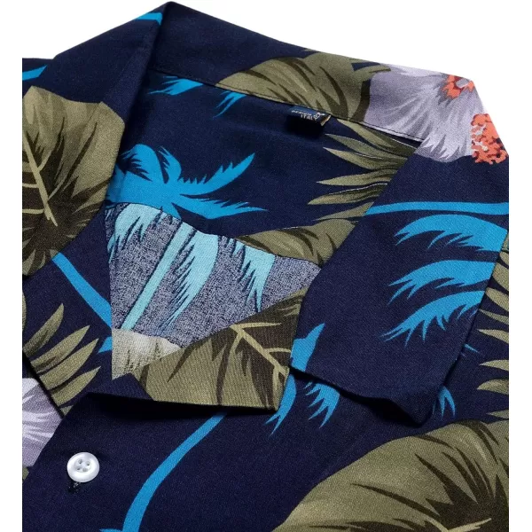 Alimens &amp; Gentle Cotton Regular Fit Short Sleeve Casual Hawaiian Shirt for Men