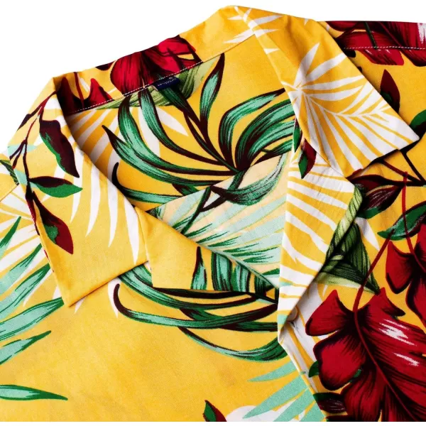 Alimens &amp; Gentle Cotton Regular Fit Short Sleeve Casual Hawaiian Shirt for Men