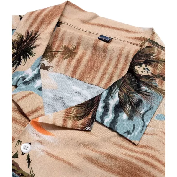 Alimens &amp; Gentle Cotton Regular Fit Short Sleeve Casual Hawaiian Shirt for Men