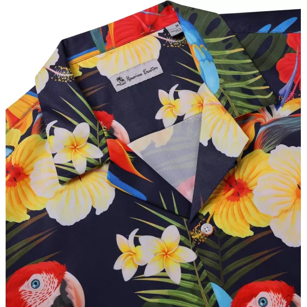 Alimens &amp; Gentle Cotton Regular Fit Short Sleeve Casual Hawaiian Shirt for Men