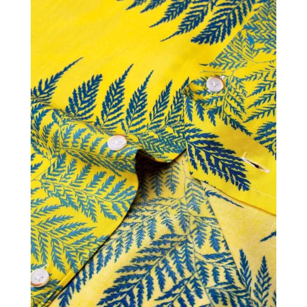 Alimens &amp; Gentle Cotton Regular Fit Short Sleeve Casual Hawaiian Shirt for Men