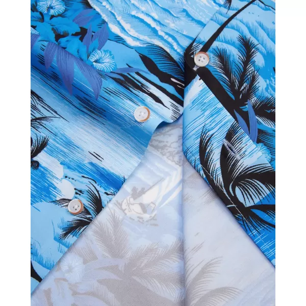 Alimens &amp; Gentle Cotton Regular Fit Short Sleeve Casual Hawaiian Shirt for Men